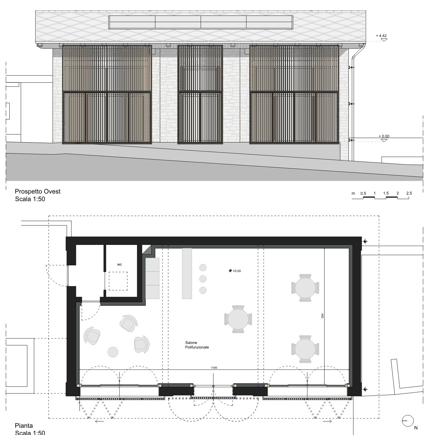 Isasca – pianta di progetto